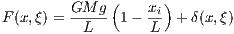 F (x,ξ) = GM--g(1 - xi)+ δ(x,ξ)
           L       L 